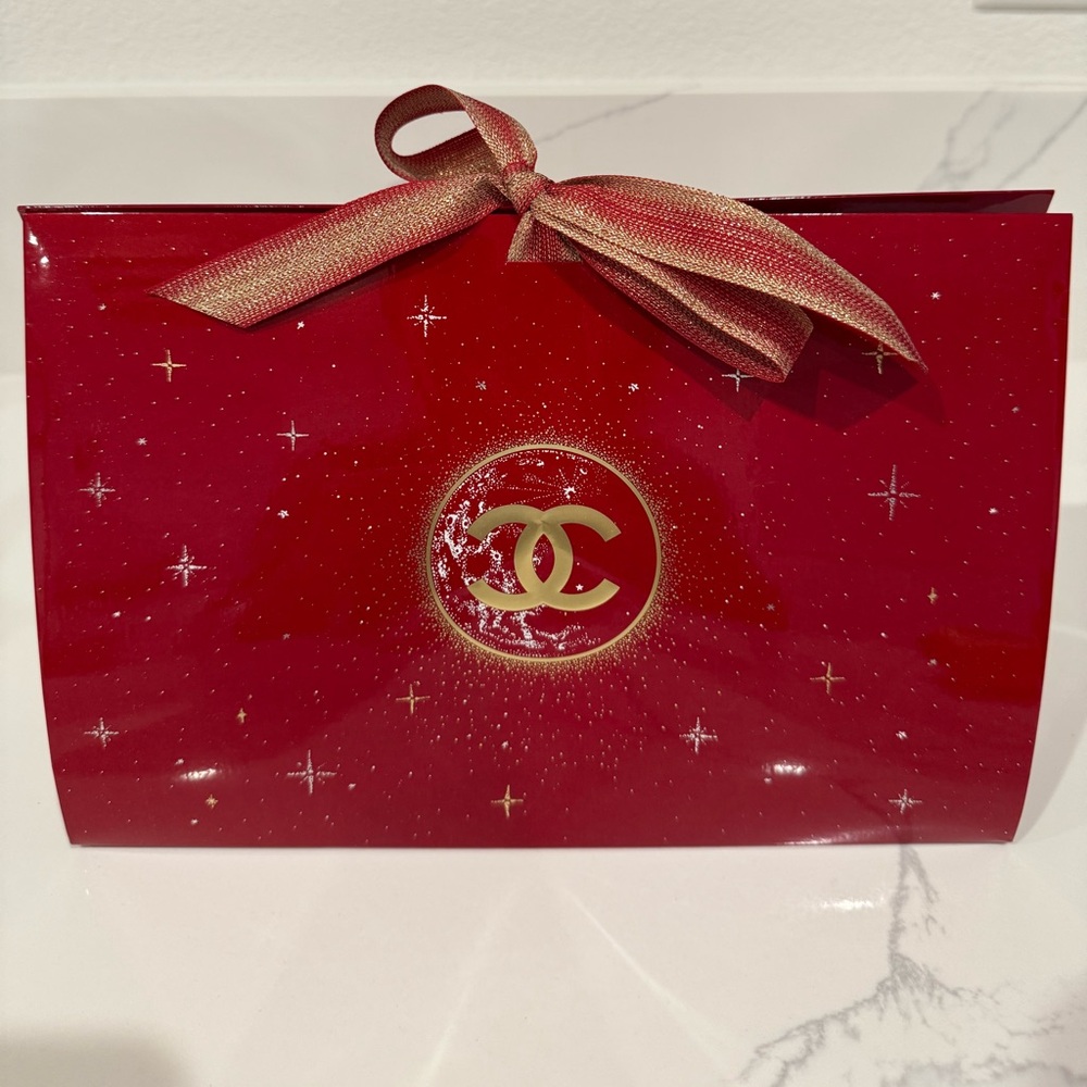 Chanel Large Gift Envelope/Box in Red and Gold ❤️